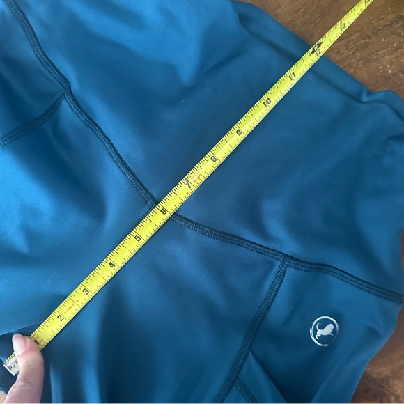 ABS2B Fitness Apparel Teal High-Waisted Leggings with Pockets Large - Picture 4 of 6